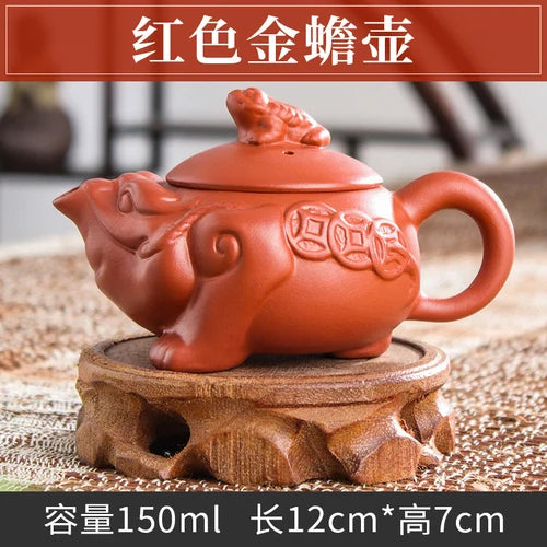 Handmade Zhu Ni XiShi Pot Filter Brewing Teapot, Ceramic Chinese Tea Set, Antique Small Teapot