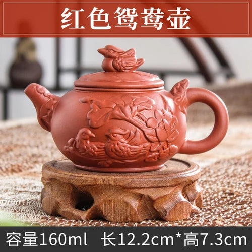 Handmade Zhu Ni XiShi Pot Filter Brewing Teapot, Ceramic Chinese Tea Set, Antique Small Teapot