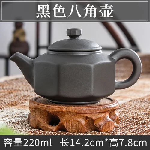 Handmade Zhu Ni XiShi Pot Filter Brewing Teapot, Ceramic Chinese Tea Set, Antique Small Teapot