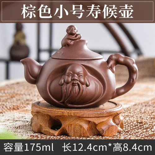 Handmade Zhu Ni XiShi Pot Filter Brewing Teapot, Ceramic Chinese Tea Set, Antique Small Teapot