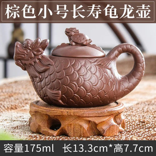Handmade Zhu Ni XiShi Pot Filter Brewing Teapot, Ceramic Chinese Tea Set, Antique Small Teapot