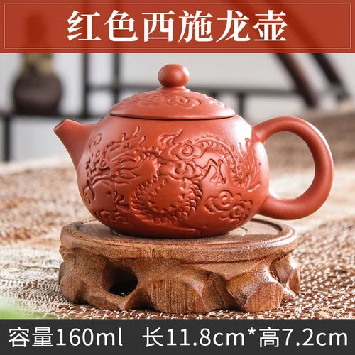 Handmade Zhu Ni XiShi Pot Filter Brewing Teapot, Ceramic Chinese Tea Set, Antique Small Teapot