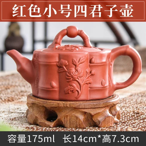 Handmade Zhu Ni XiShi Pot Filter Brewing Teapot, Ceramic Chinese Tea Set, Antique Small Teapot