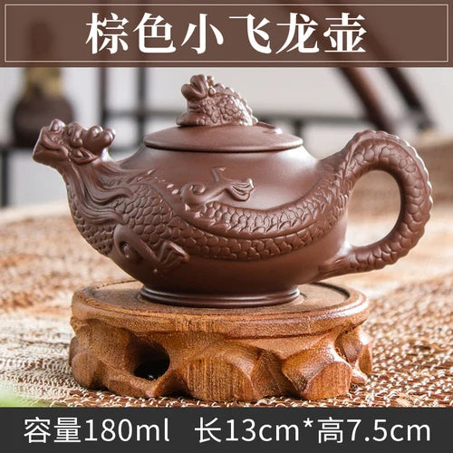 Handmade Zhu Ni XiShi Pot Filter Brewing Teapot, Ceramic Chinese Tea Set, Antique Small Teapot