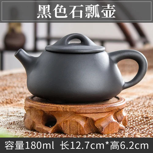 Handmade Zhu Ni XiShi Pot Filter Brewing Teapot, Ceramic Chinese Tea Set, Antique Small Teapot
