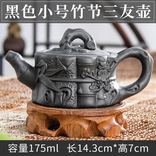Handmade Zhu Ni XiShi Pot Filter Brewing Teapot, Ceramic Chinese Tea Set, Antique Small Teapot