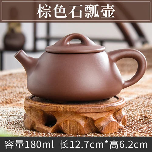 Handmade Zhu Ni XiShi Pot Filter Brewing Teapot, Ceramic Chinese Tea Set, Antique Small Teapot