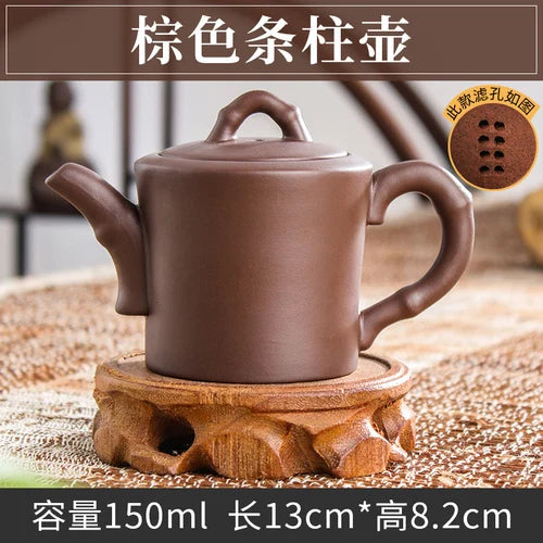Handmade Zhu Ni XiShi Pot Filter Brewing Teapot, Ceramic Chinese Tea Set, Antique Small Teapot