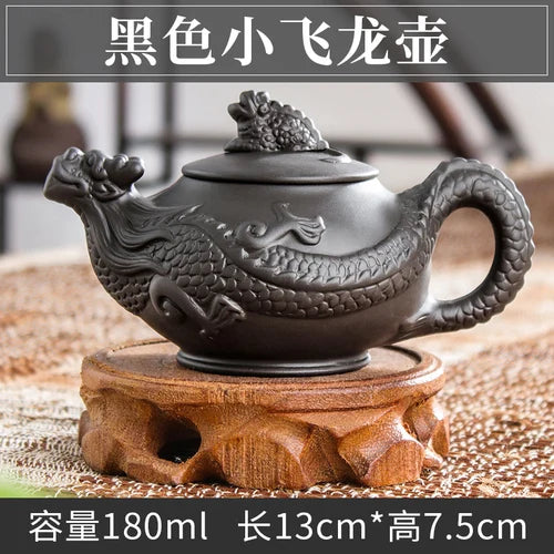 Handmade Zhu Ni XiShi Pot Filter Brewing Teapot, Ceramic Chinese Tea Set, Antique Small Teapot