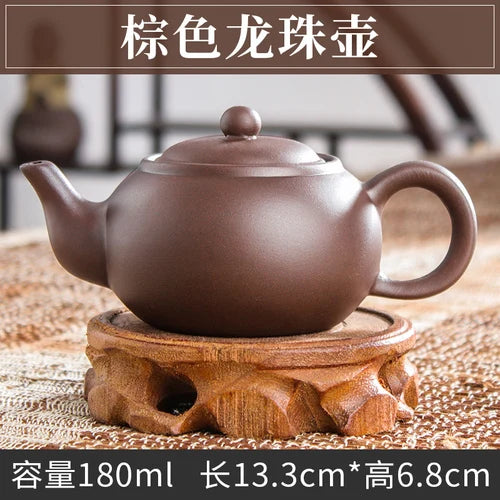 Handmade Zhu Ni XiShi Pot Filter Brewing Teapot, Ceramic Chinese Tea Set, Antique Small Teapot