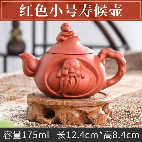 Handmade Zhu Ni XiShi Pot Filter Brewing Teapot, Ceramic Chinese Tea Set, Antique Small Teapot