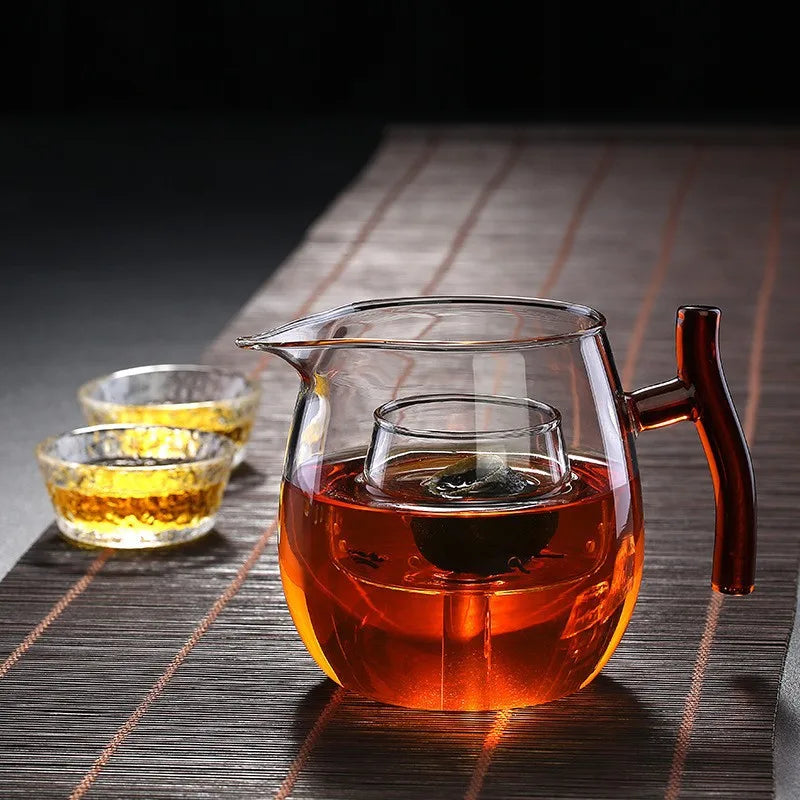 High Quality Glass Tea Pot High Borosilicate Heat Resistant Glass Teapot Transparent Pot Teapot for Tea in a Cup Pu Erh Gaiwan
