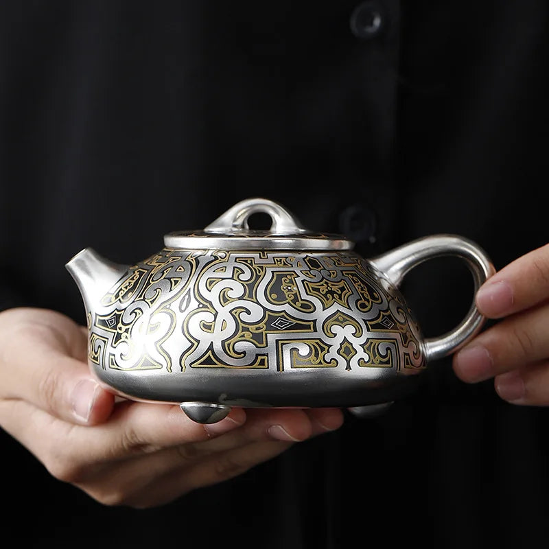 Japanese Ceramic Tea Pot, Luxury Tea Warmer, Vintage Yixing Teapot, Handmade Tea Infuser, Kung Fu Tea Table, 200ml