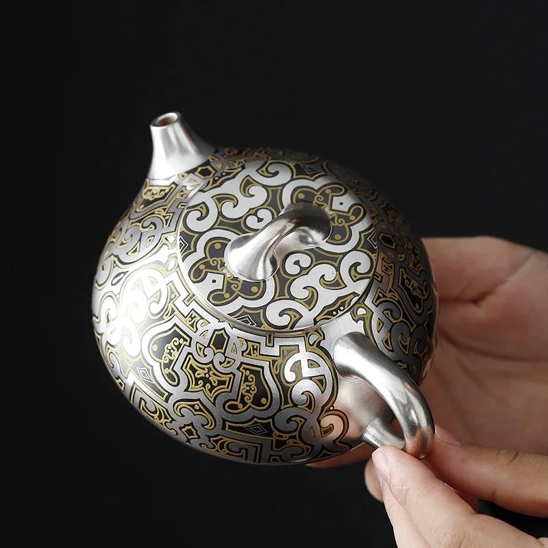 Japanese Ceramic Tea Pot, Luxury Tea Warmer, Vintage Yixing Teapot, Handmade Tea Infuser, Kung Fu Tea Table, 200ml