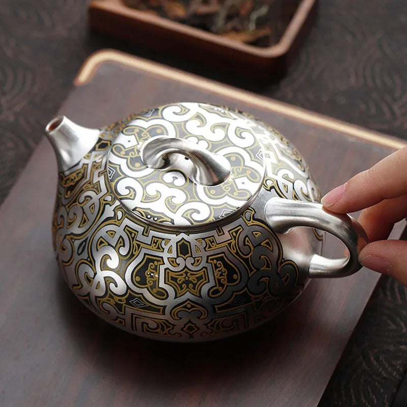Japanese Ceramic Tea Pot, Luxury Tea Warmer, Vintage Yixing Teapot, Handmade Tea Infuser, Kung Fu Tea Table, 200ml