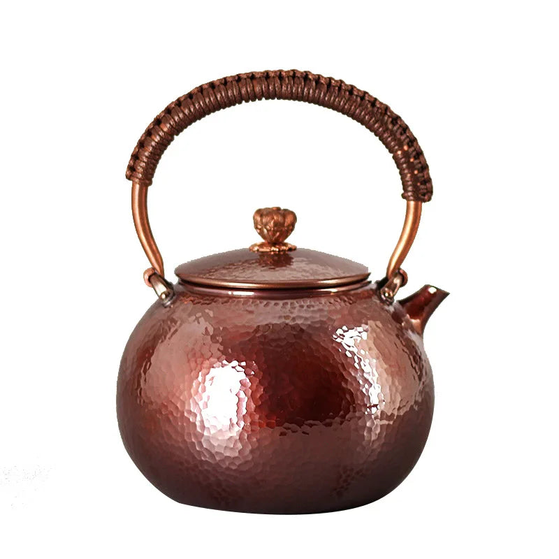 Japanese Handmade Copper Tea Jug, Teapot for Boil Water, Puer Tea Infusers, Yixing Tea Pot, Kongfu Tea Set, Kettle Gift