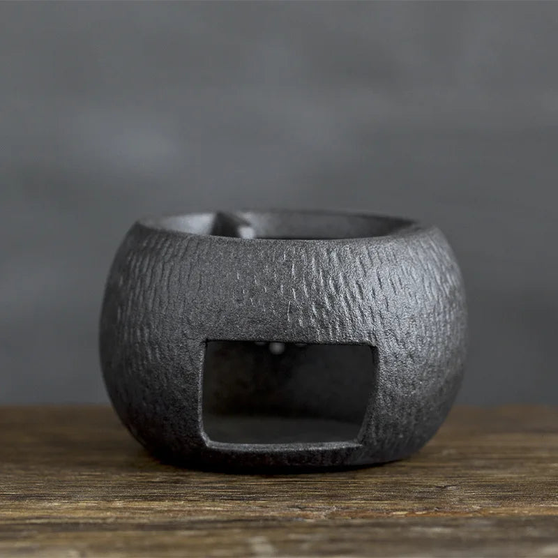 Japanese Retro Warm Tea Stove Ceramic Tea Warmer Candle Alcohol Lamp Teapot Heating Furnace Tea Utensils Tea Kettle Pots