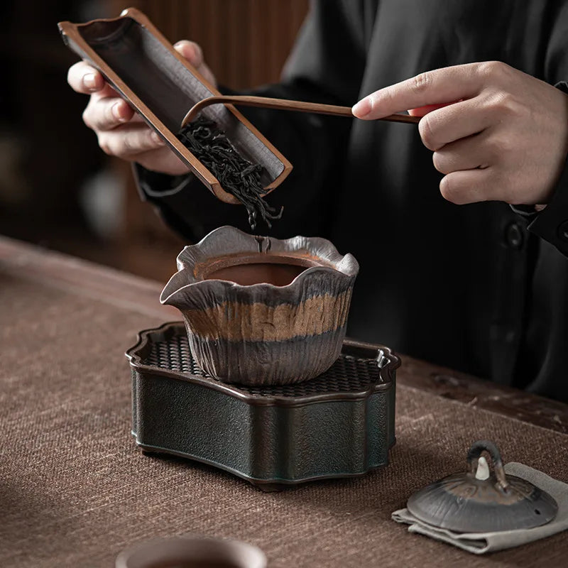 Japanese bodhi hand pot tea infuser Stoneware single pot small tureen kung fu teapot tea set Tea set kitchen dining room bar
