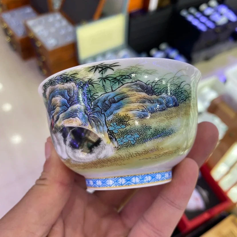 Jing De Zhen Antique Clay Rabbit Puer Cups Tea Cup Set Teaware Bowl For Tea Ceremony Coffee Mugs River Teacup