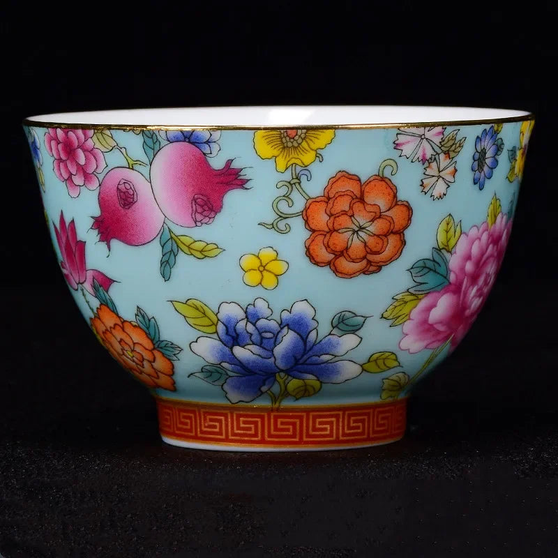 Jingdezhen Ceramic teacup Oolong tea Boutique tea bowl Handmade porcelain Tea set Accessories Master Teacup Personal Single Cup