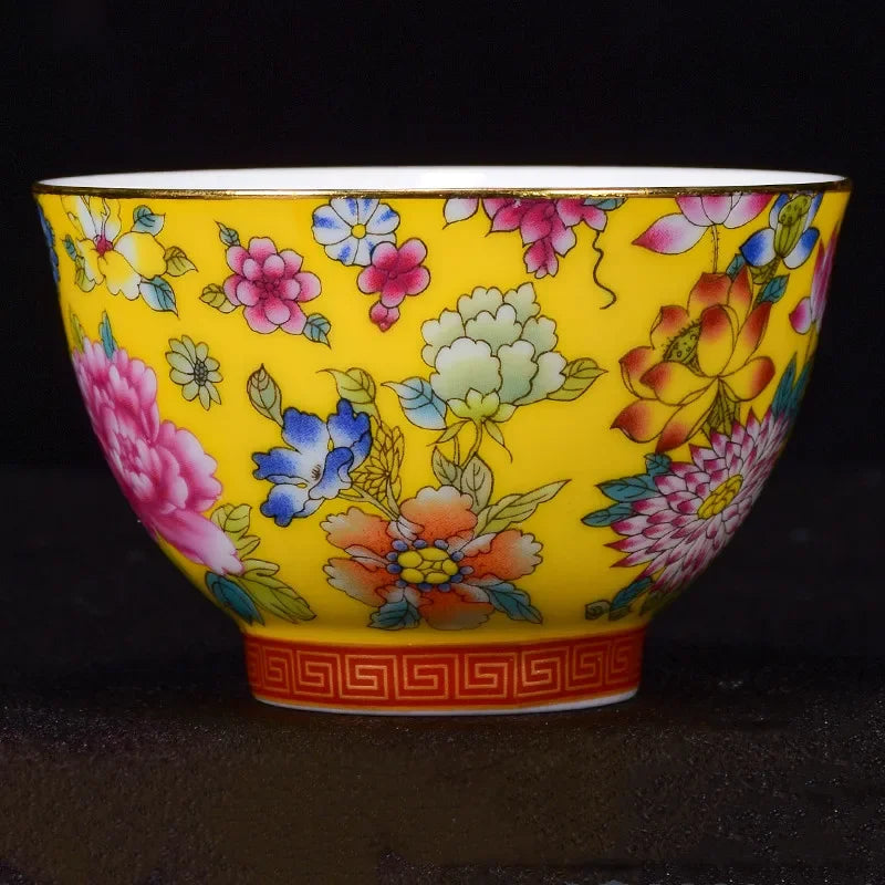 Jingdezhen Ceramic teacup Oolong tea Boutique tea bowl Handmade porcelain Tea set Accessories Master Teacup Personal Single Cup