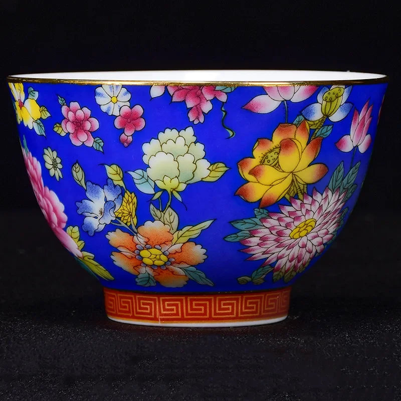 Jingdezhen Ceramic teacup Oolong tea Boutique tea bowl Handmade porcelain Tea set Accessories Master Teacup Personal Single Cup
