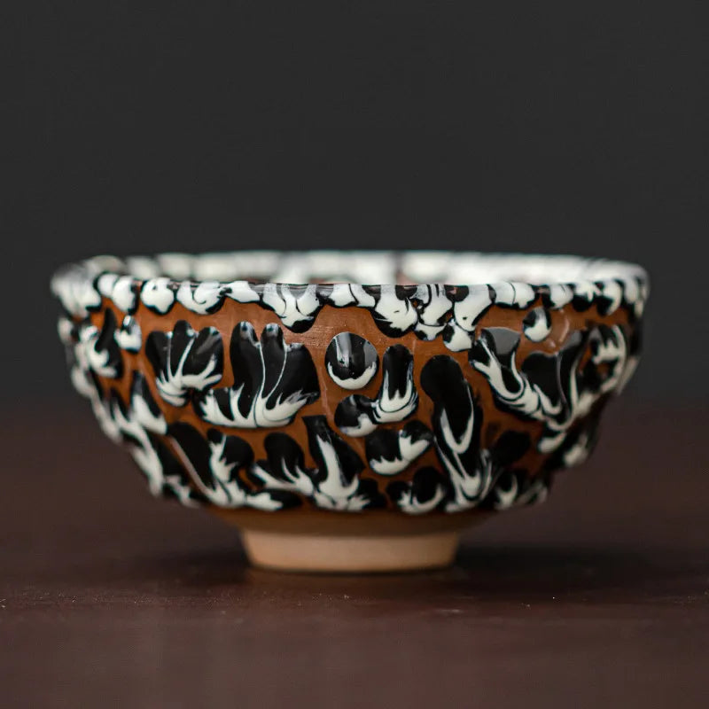 Kiln-turned Mythical Beast Tea Cup Dragon Tiger Master Cup Ceramic Tea Cup Jianzhan Chinese Tea Cup Kung Fu Tea Set Teacup