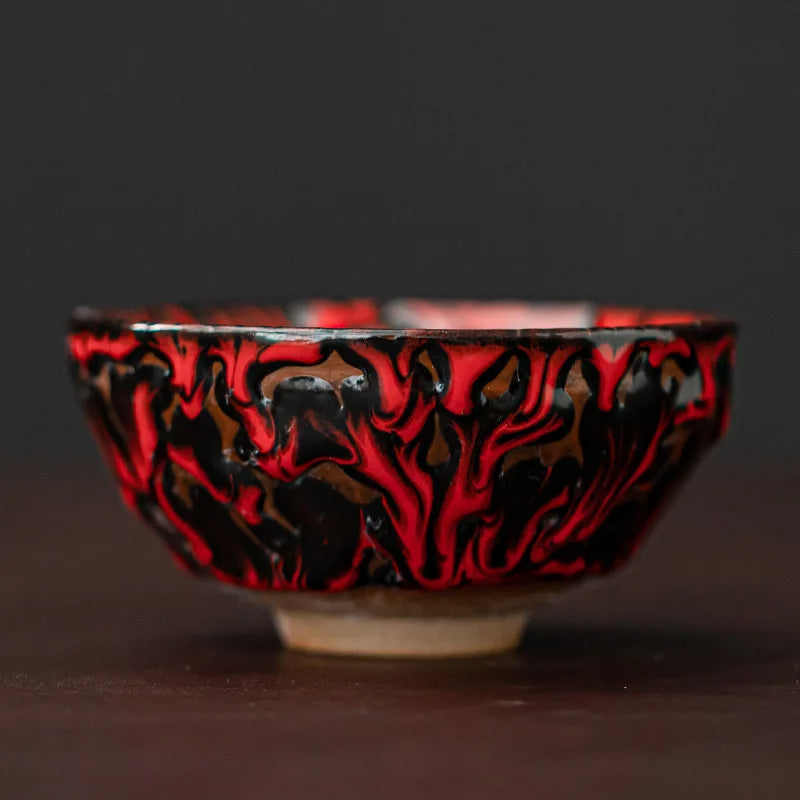 Kiln-turned Mythical Beast Tea Cup Dragon Tiger Master Cup Ceramic Tea Cup Jianzhan Chinese Tea Cup Kung Fu Tea Set Teacup