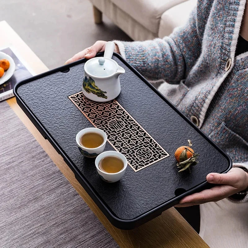 Kung Fu Tea Tray Pu'er tea Tea Board 1PC Drainage Water Storage kung-fu Tea Set Tea Table Chinese Tea Room Board Ceremony Tools