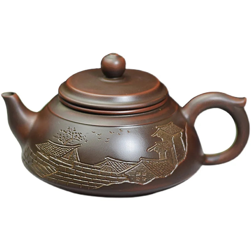 Nixing Tao teapot tea pot filter Teapot Handmade Carving Nixing clay Customized Gifts Authentic  Teapot theiere