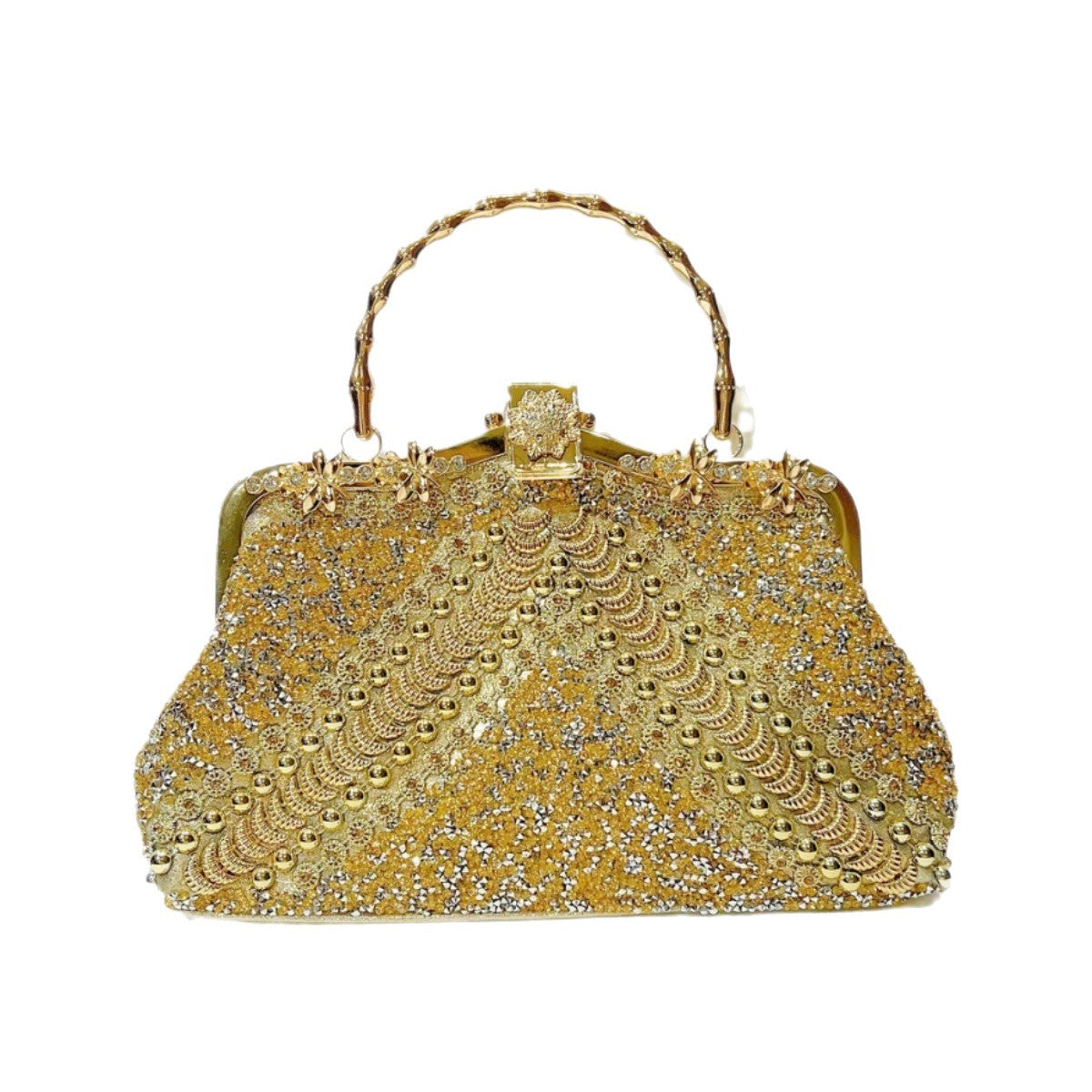 Elegant Rhinestone-Embellished Banquet Bag for Women, A Glamorous Top-Handle Crossbody Handbag Perfect for Mother of the Bride Formal Dresses & Special Occasions
