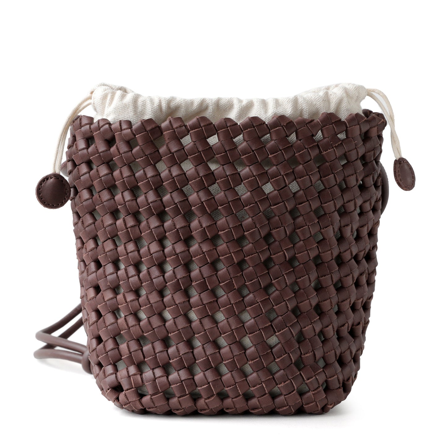Top Layer Cowhide Handwoven Mini Bucket Bag for Women Exquisite Crossbody Small Bag, Niche Craftsmanship Purse with Versatile Style