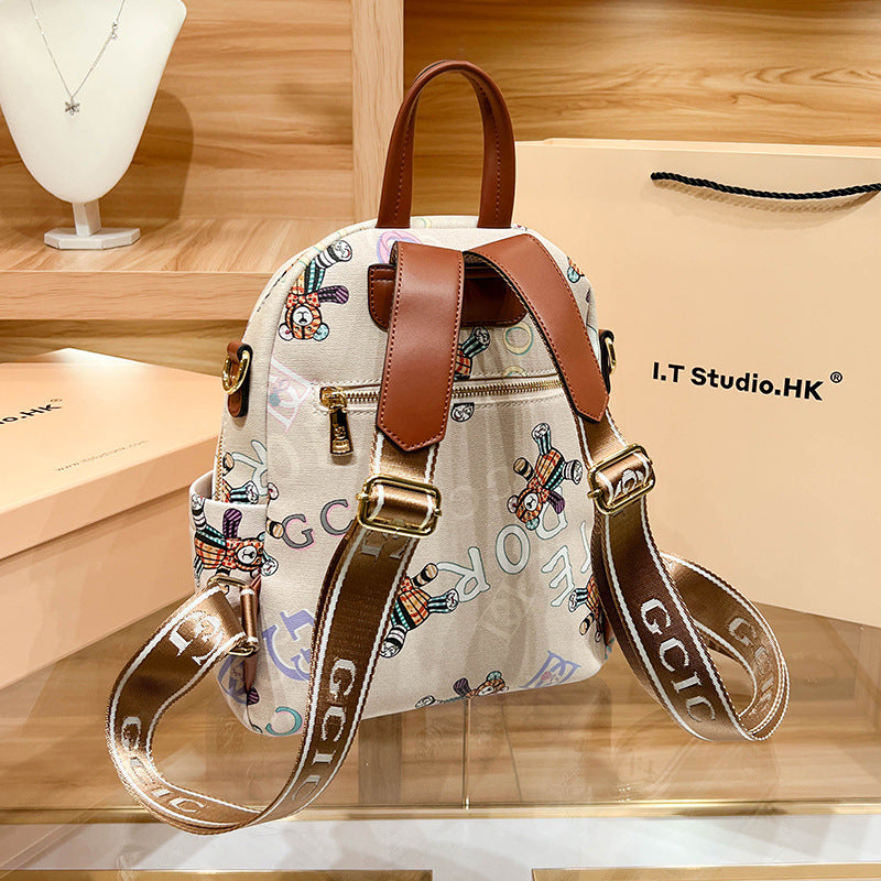 Genuine Leather Backpack for Women, New Fall Winter Fashionable Large Capacity Travel Daypack, Premium Lightweight Niche Design Bag for Ladies