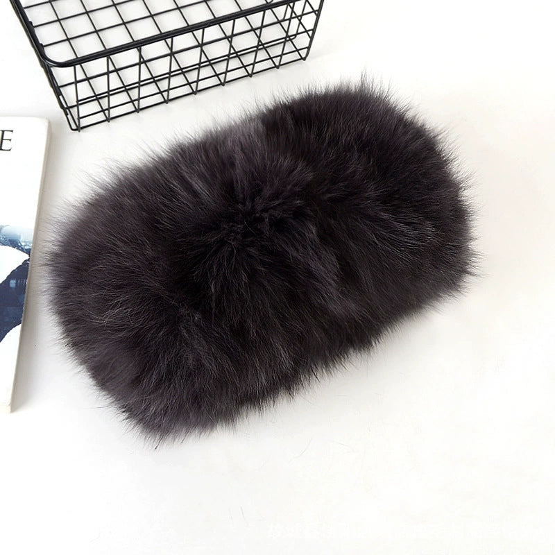 Women's New Fox Fur Chain Bag, Solid Color Shoulder Crossbody Purse with Chain Strap, Trendy Faux Fur Handbag with Fluffy Texture