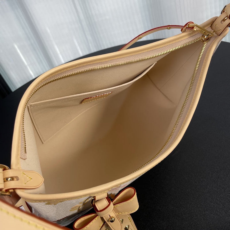 Genuine Leather Tricolor Tote Bag for Women Horizontal White Shoulder Crossbody Purse, Large Capacity Fashion Handbag with Versatile Design