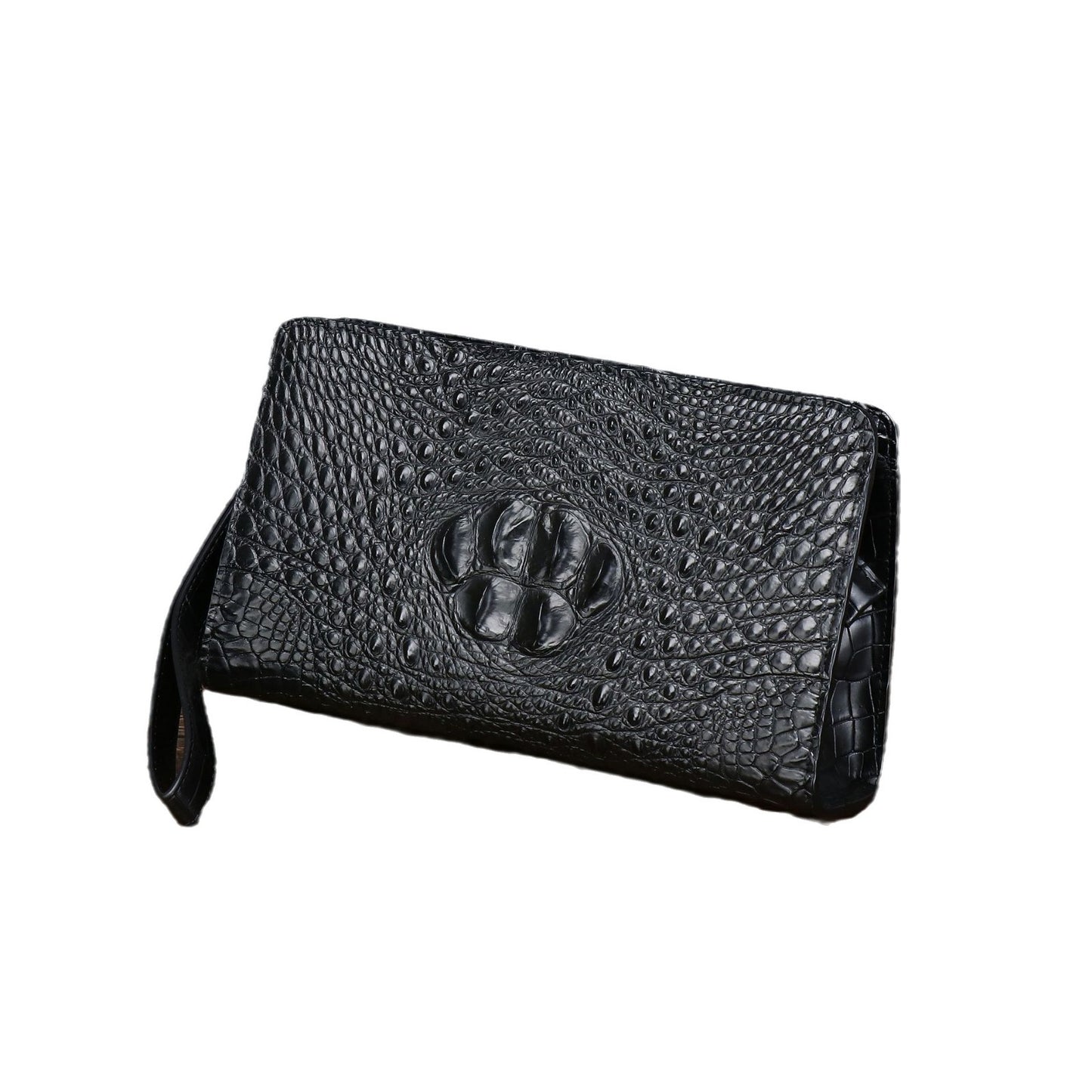 New Arrival Croc-Effect Men's Clutch Bag, A Multi-Functional Large Capacity Hand Grab Wallet with Multiple Compartments & High-End Sophisticated Design