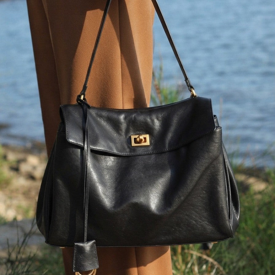 Genuine Vegetable-Tanned Leather Large Capacity Tote Bag for Women, 2026 New Commute Top Handle Crossbody Purse, Premium Textured Everyday Handbag for Ladies