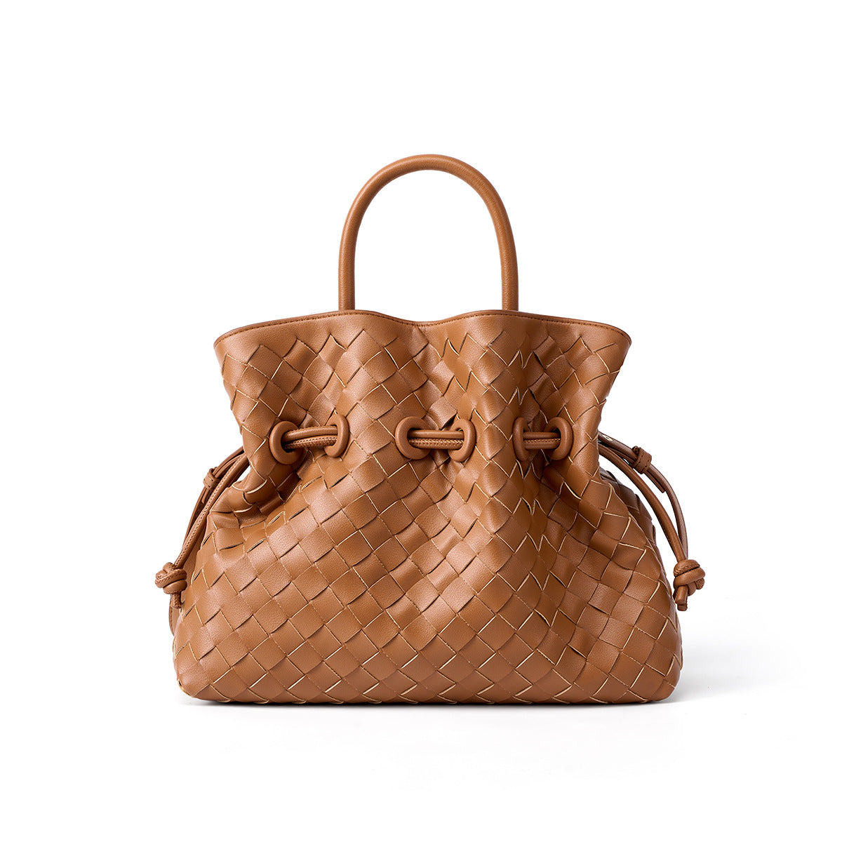 Handwoven Black Cowhide Large Capacity Bag, Niche Premium Shoulder Crossbody Top Handle Purse, Stylish Handbag for Women