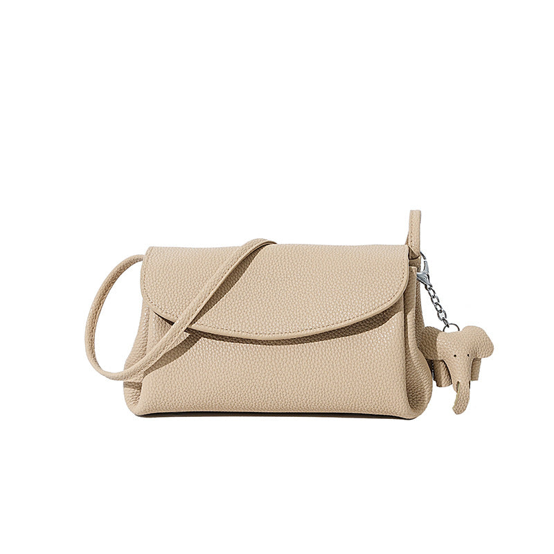 Minimalist Small Square Leather Bag, Phone Crossbody Shoulder Purse, Premium Versatile Fashion Handbag for Women