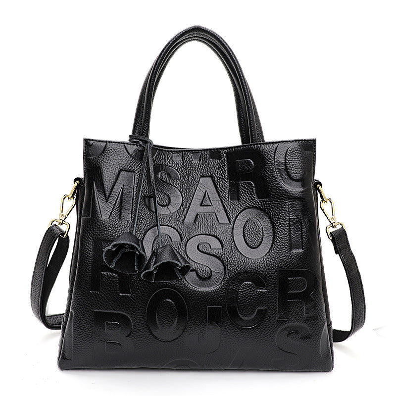 Genuine Top Layer Cowhide Large Capacity Handbag for Women, New Arrival Fall Winter Top Handle Shoulder Crossbody Purse, Trendy Bag for Ladies
