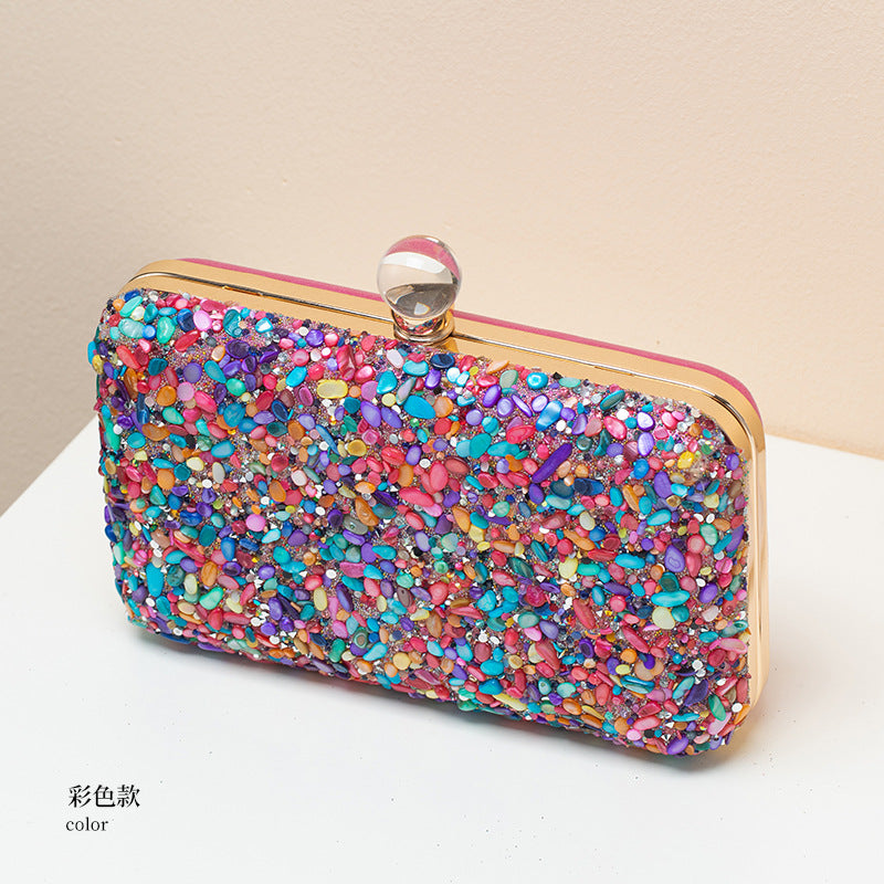 Dazzling Rhinestone Embellished Evening Bag for Women, A Vintage European & American Style Banquet Purse Perfect for Cheongsam Formal Dresses & Special Occasions