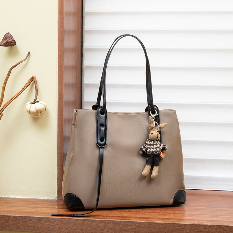 Premium Oxford Fabric Shoulder Tote Bag for Women | New Large-Capacity Commuter Handbag with High-End Textured Finish | Spacious Stylish Purse for Work, Errands & Travel | Versatile Everyday Carryall with Effortless Sophistication