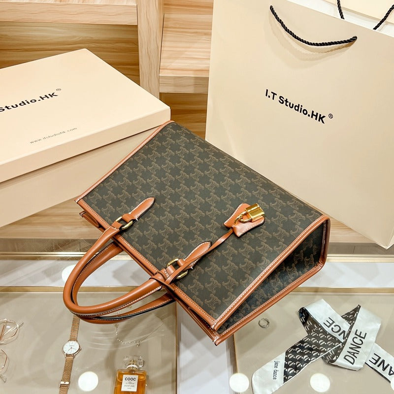 Genuine Leather Large Capacity Tote Bag for Women, New Fall Winter Trendy Commute Top Handle Shoulder Crossbody Purse, Everyday Handbag for Ladies