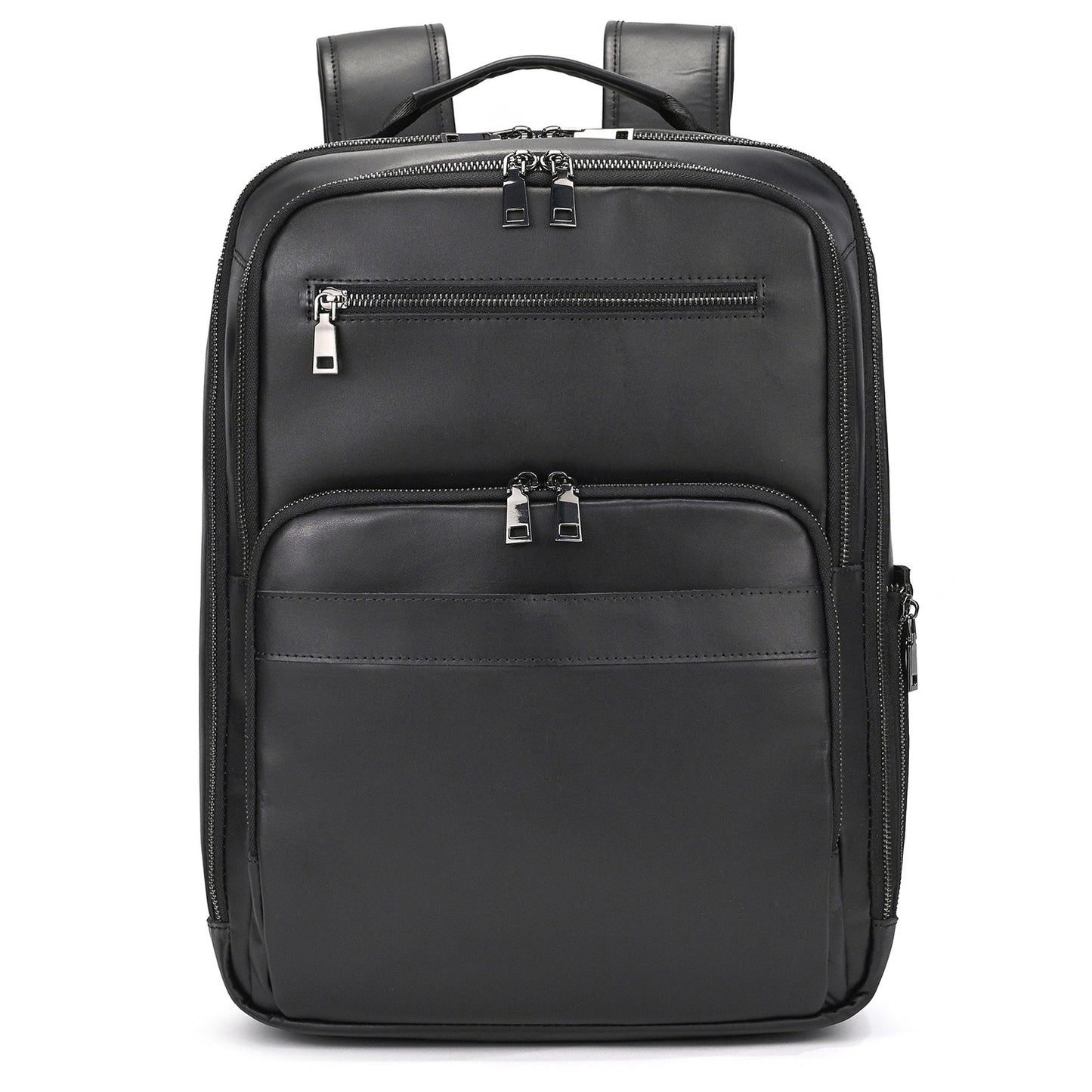 Men's Crazy Horse Leather Backpack Vintage Travel Daypack for Women Students, Genuine Leather Casual Rucksack Large Capacity