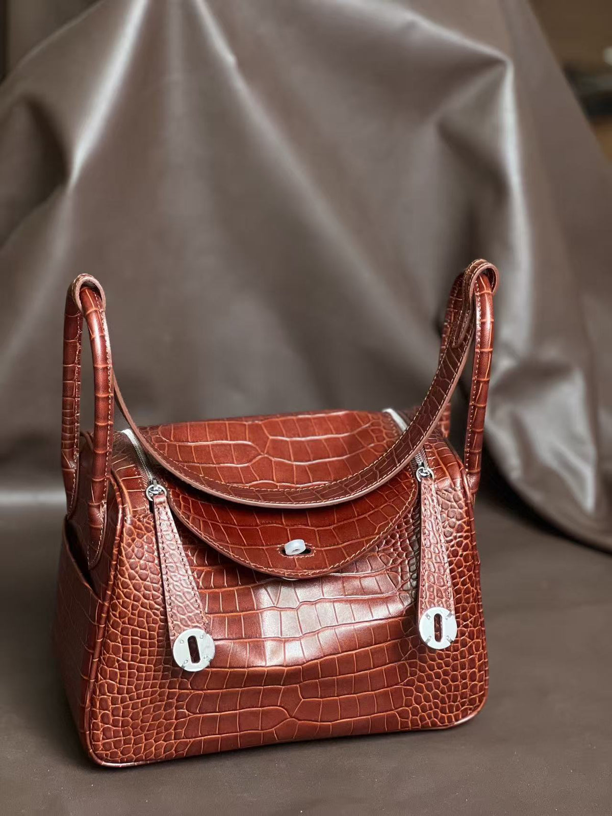 High-End Light Luxury Doctor Bag, Cowhide Handheld & Shoulder Bag