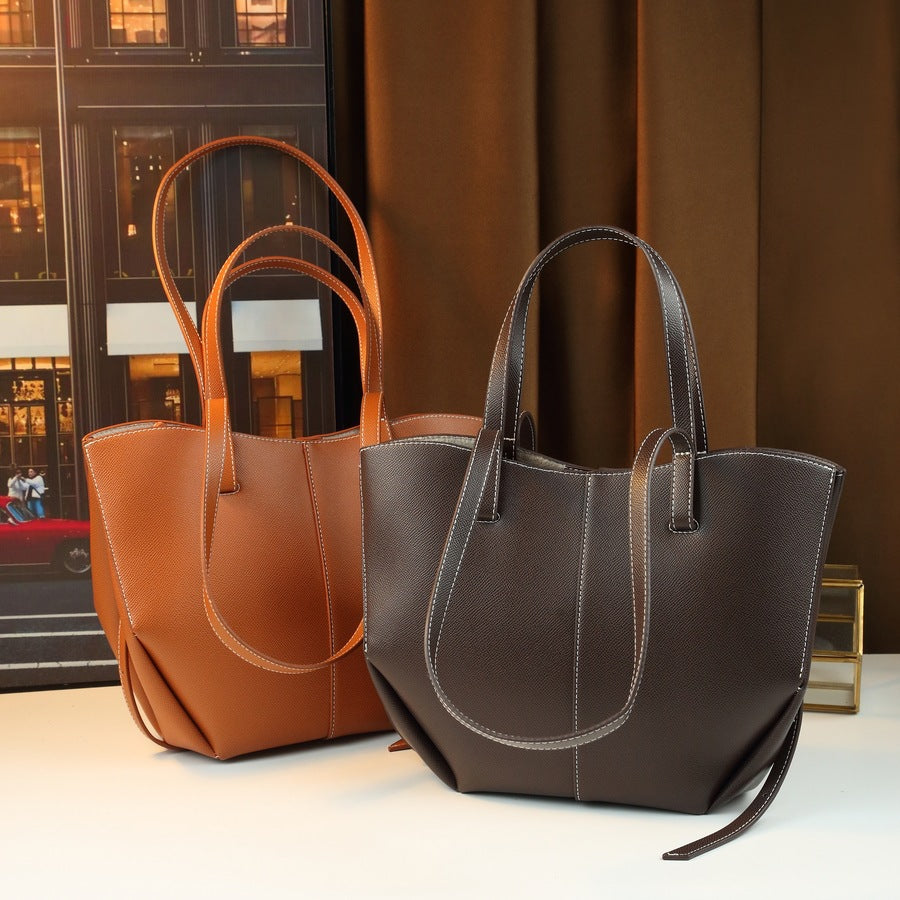 Wing Tote Bag Set for Women Large Capacity Shoulder Handbag with Detachable Sub-Bag, Trendy Solid Color Purse with Sculptural Wing Design