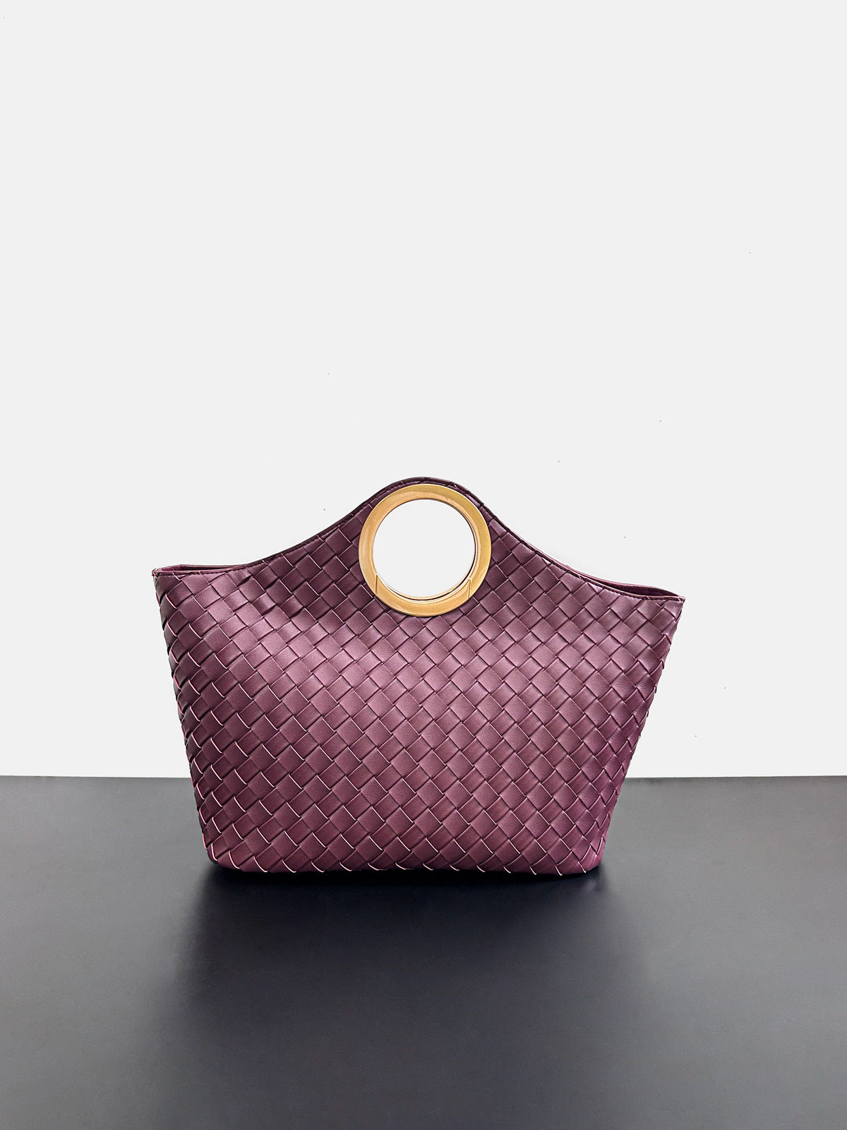 Genuine Cowhide Ring Handle Bucket Tote Bag for Women, New Fashionable Commute Shoulder Crossbody Purse, Premium Basket Handbag for Ladies
