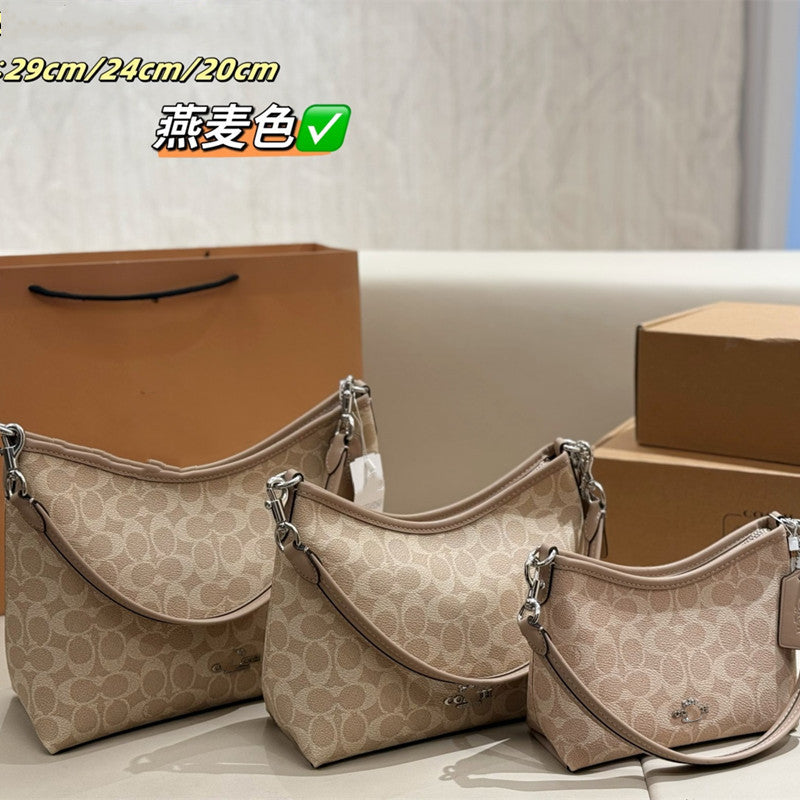 Genuine Leather Tote Bag for Women Trendy Shoulder Crossbody Purse, Versatile Casual Hobo Handbag with Slouchy Silhouette