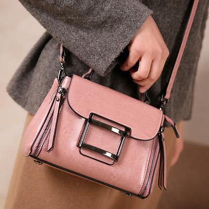 Genuine Leather Vintage Top Handle Handbag for Women, New Fashionable Shoulder Crossbody Purse, Trendy Bag for Ladies