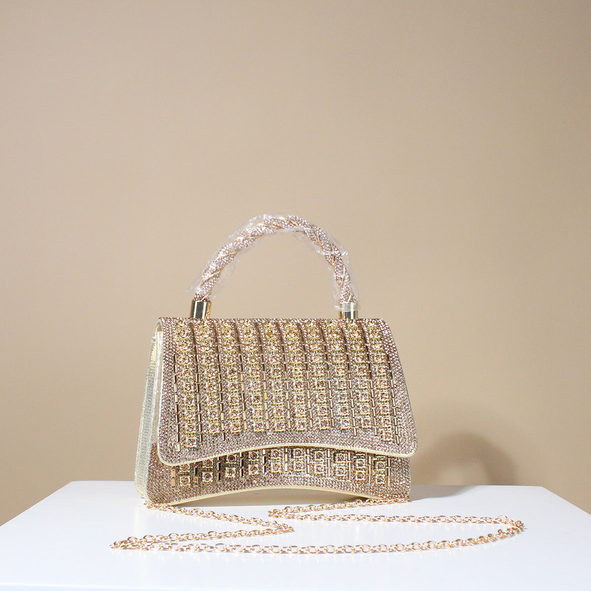 Women's Evening Bag Elegant Clutch Purse, Stylish Formal Dress Handbag with Flap, Sophisticated Shoulder Bag for Party & Wedding